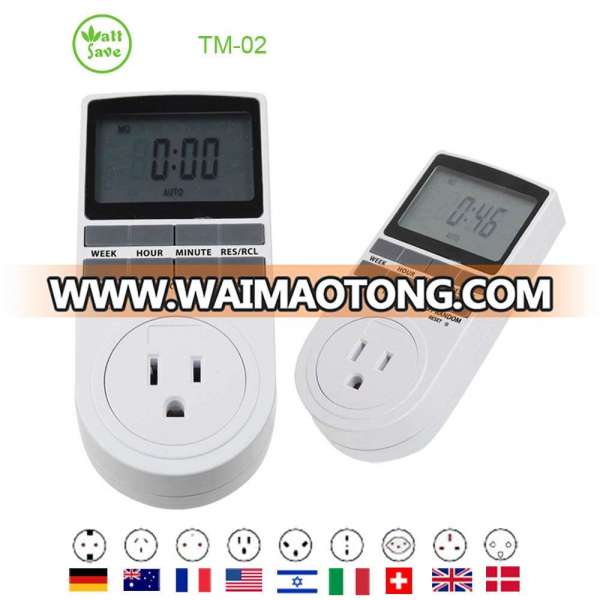 Programmable Digital Switch Timer Socket US Plug